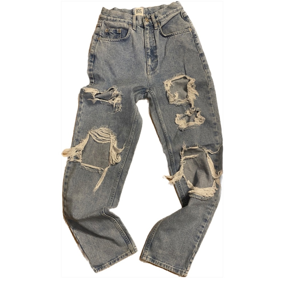 BDG High Rise Baggy Destroyed Denim Jeans ***Smoke free and Pet free home